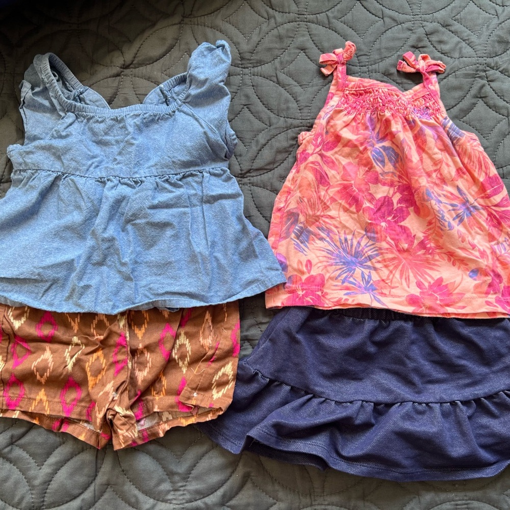 4 piece coordinating summer bundle size 24 month